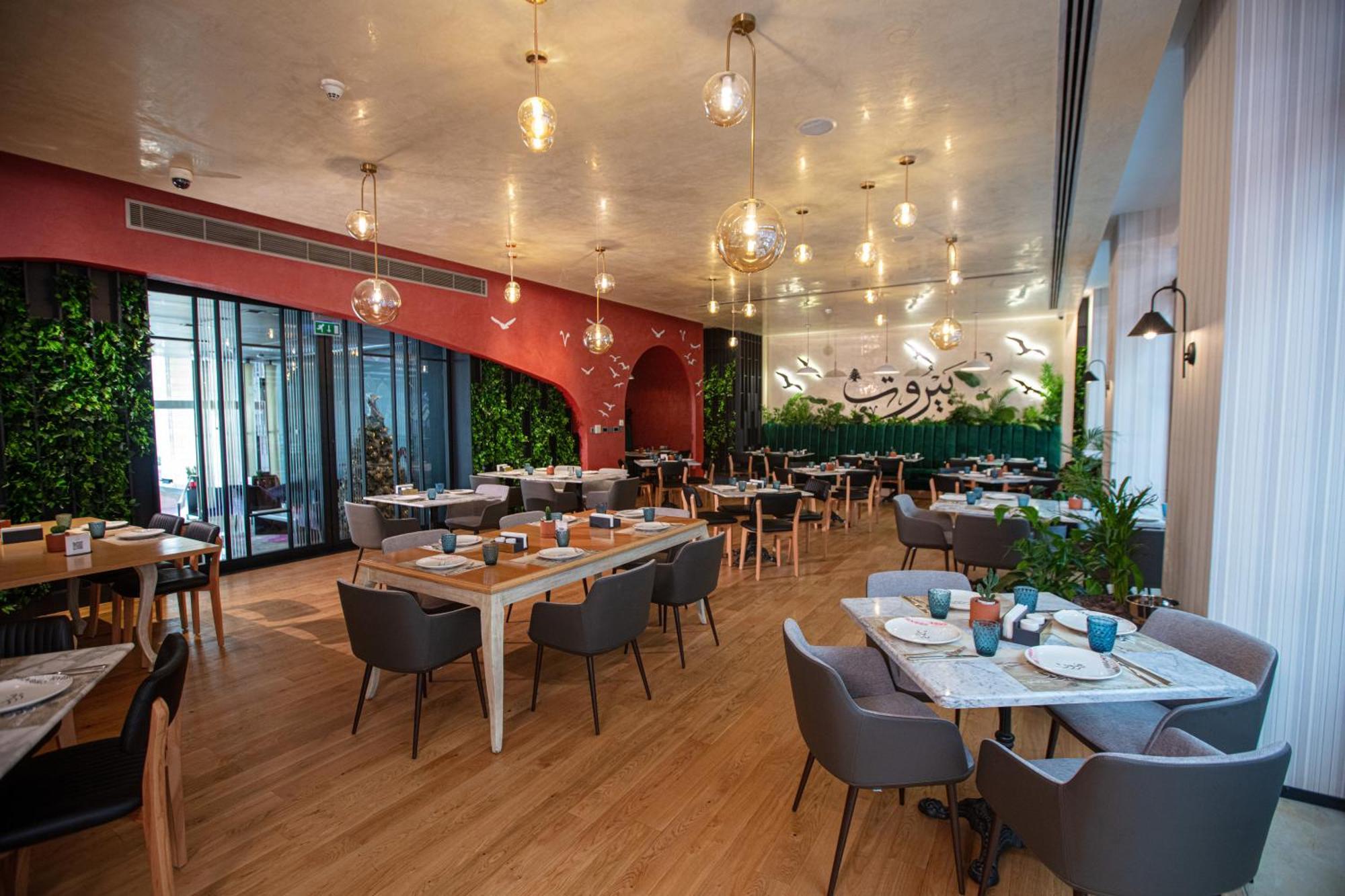 The Abdali Boulevard Hotel Amman Bagian luar foto The restaurant's interior